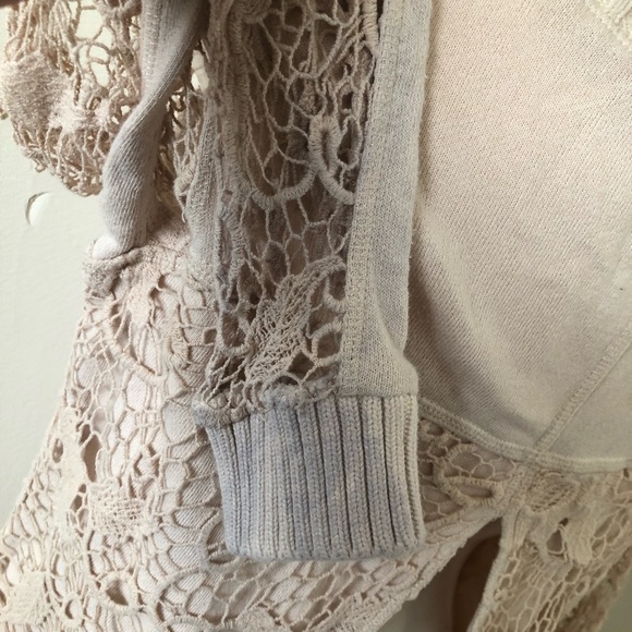 Free People Lace Cottagecore Top Size Small - Picture 6 of 6